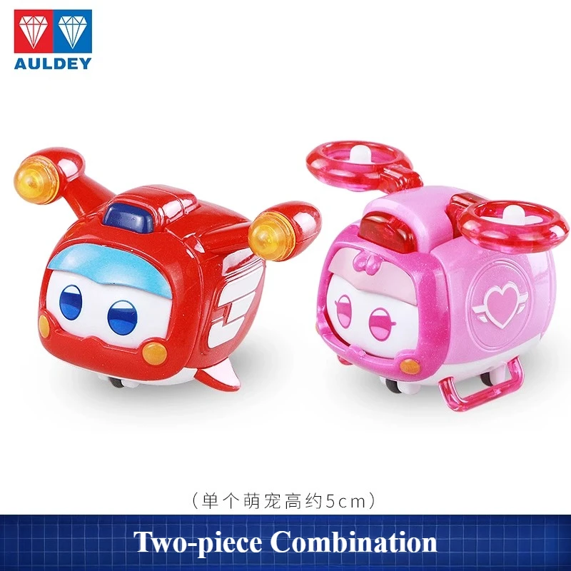 Фото Auldey Super Wings Super Pets, меняющие лицо, светящиеся детские игрушки, праздничные подарки, Коллекционные модели, украшения №2
