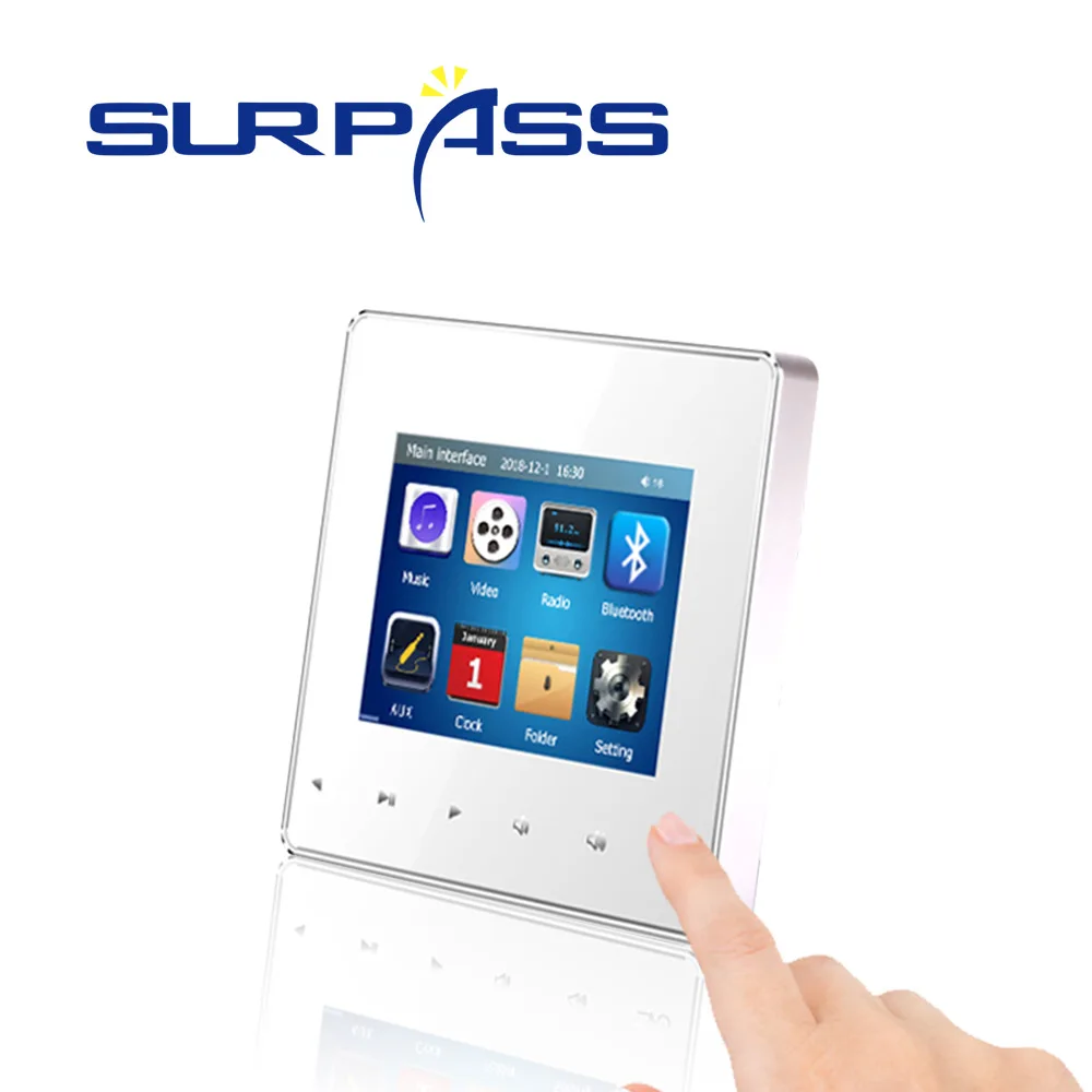 Настенный Hi-Fi стереоусилитель с сенсорной кнопкой 2 8 дюйма | Электроника