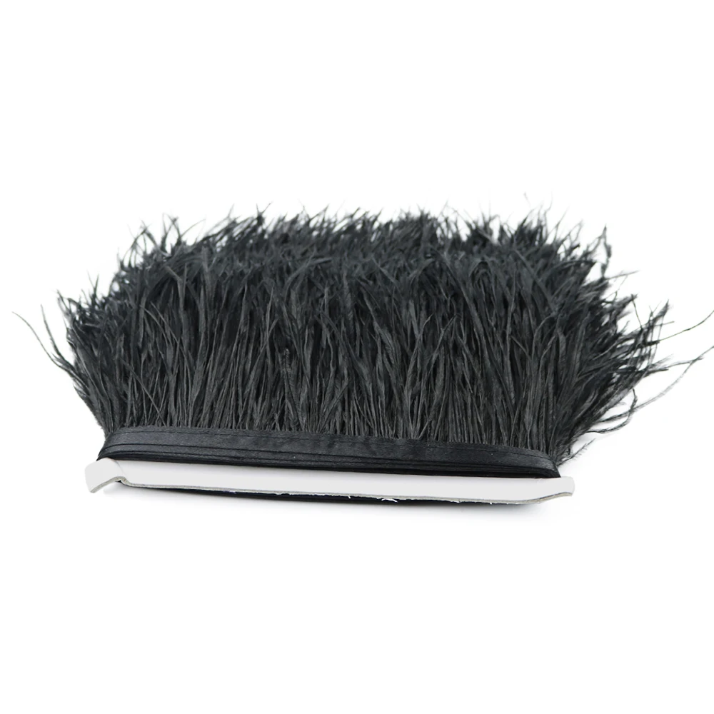 

Ostrich Feathers Trim Fringe 8-10cm Decoration for Party Wedding Dress Skirt Clothes Sewing Crafts Plume 1 Meter/Lot Wholesale