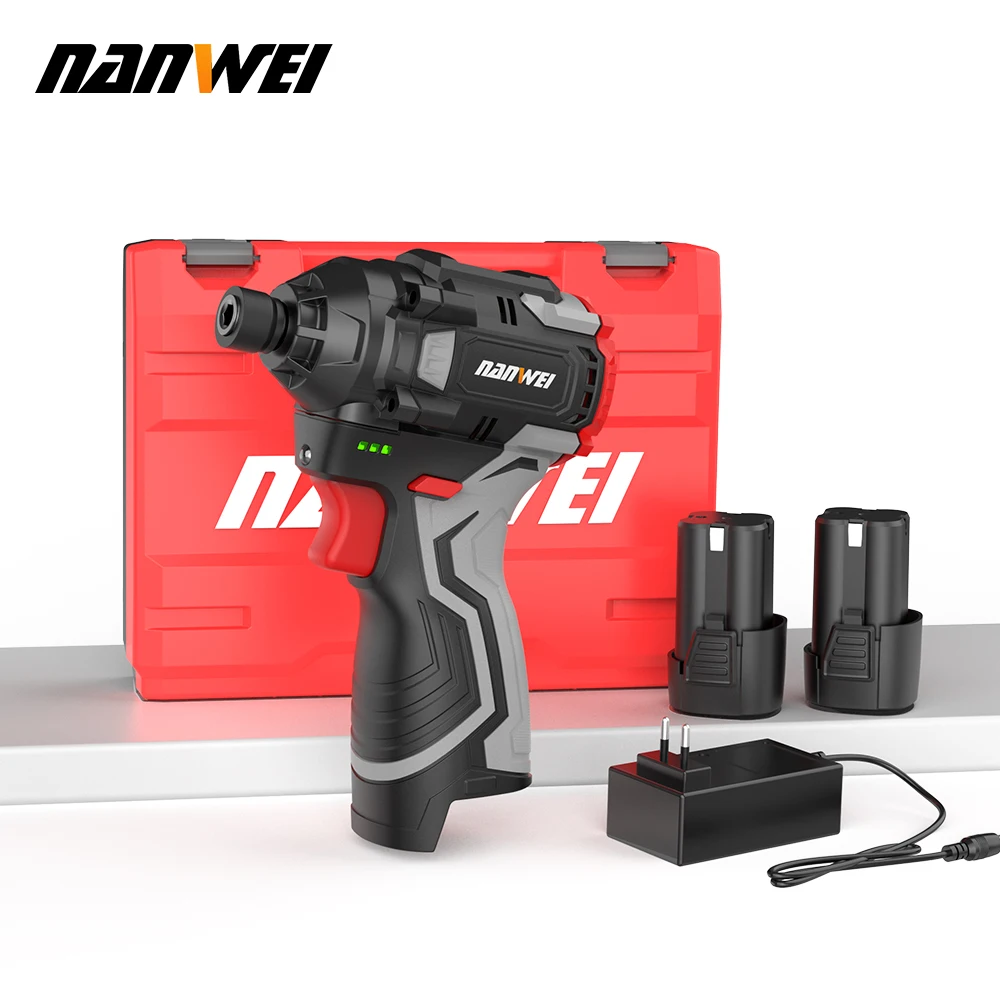 

NANWEI 16 В электроинструменты бесщеточный литий-ионный ударный отвертка 140 Нм бытовая электрическая отвертка аккумуляторная дрель/отвертка