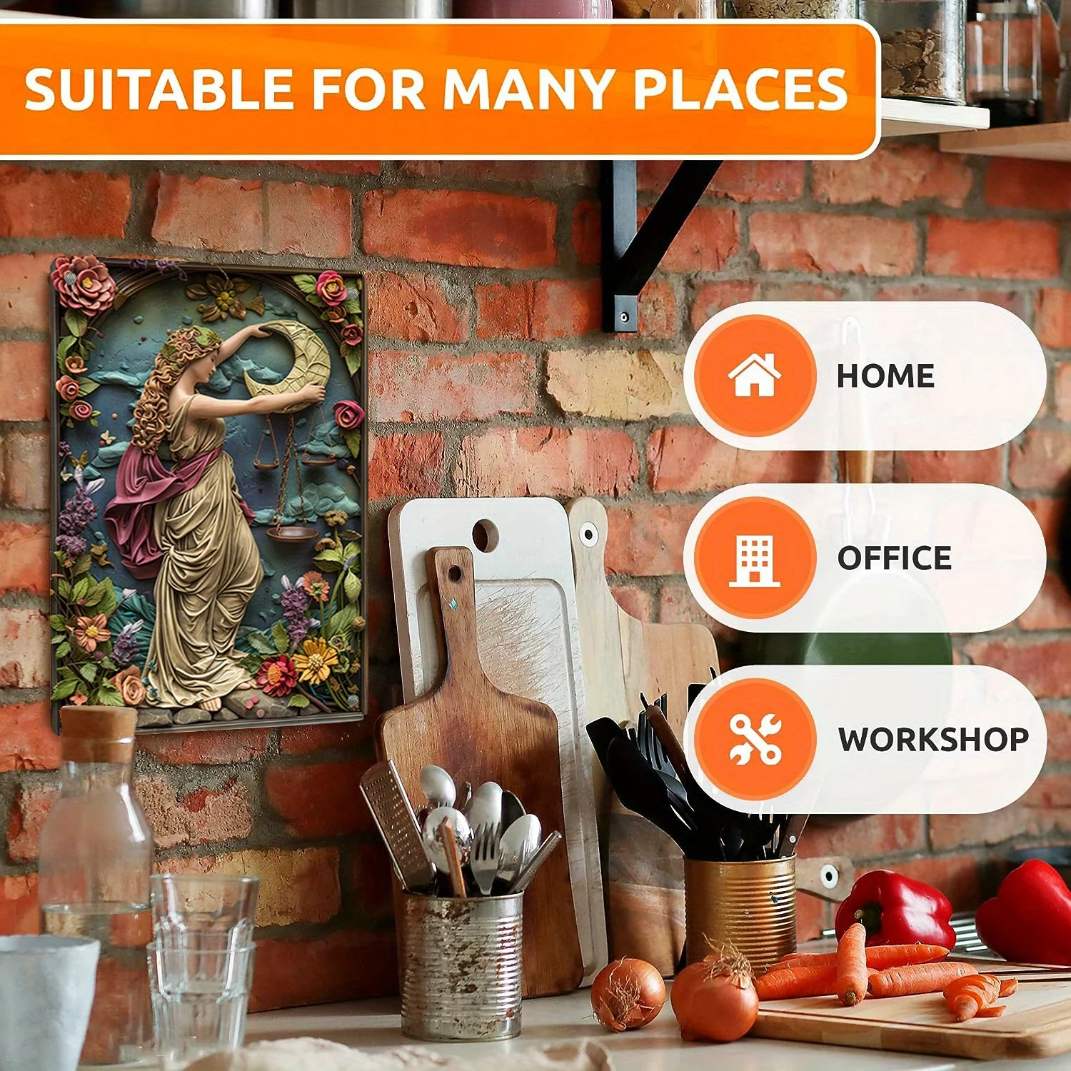 Металлический знак с дизайном карты Таро высокой священники — настенный декор