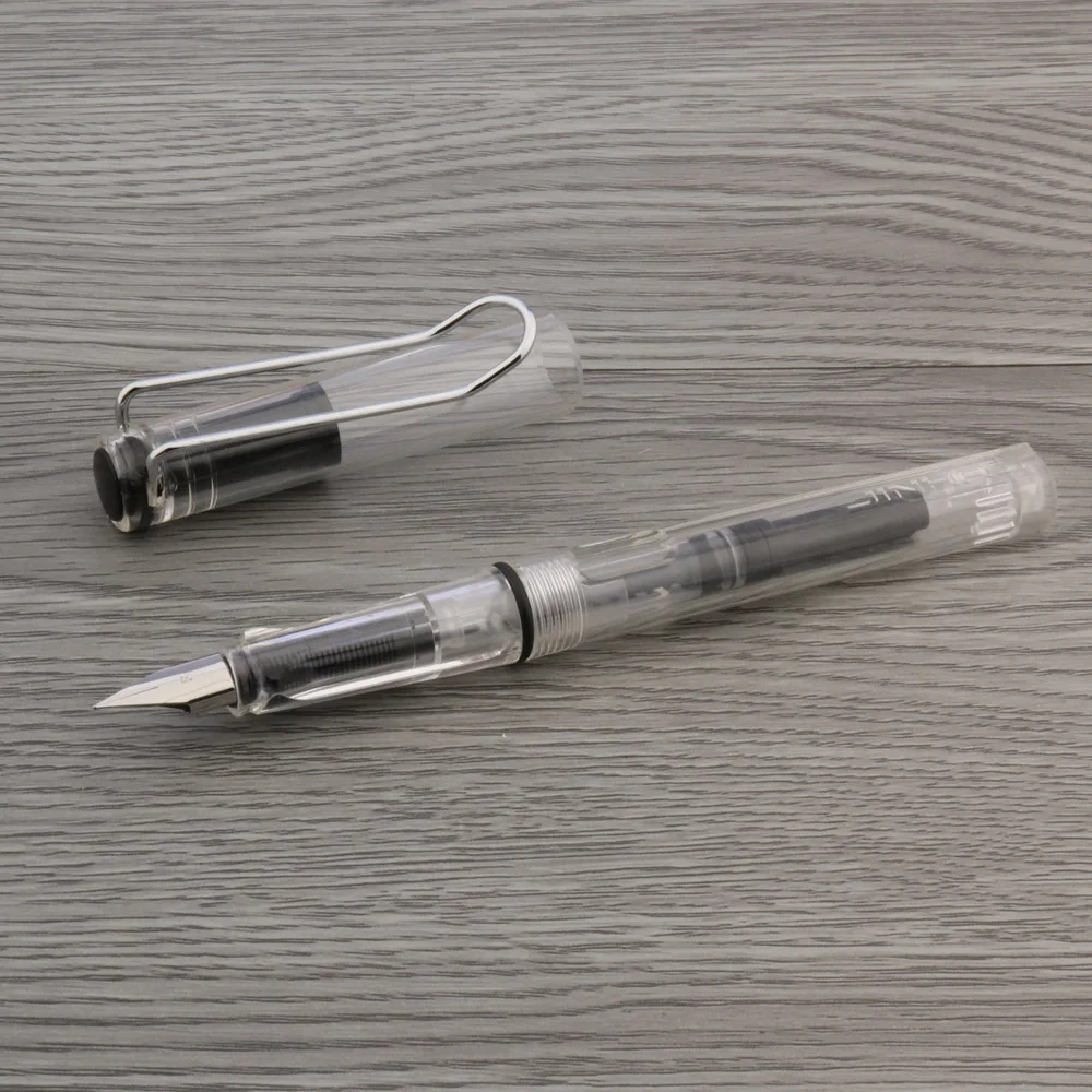 

Новинка JINHAO перьевая ручка Прозрачный Качественный модный дизайн EF пластиковые канцелярские принадлежности офисные принадлежности