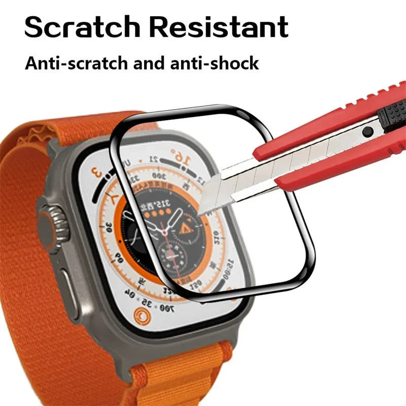 Защитная пленка для экрана Apple Watch Series 9-8-7-6 Se 5 4 ultra-2 49 мм 41 45 40 44 HD (не закаленное