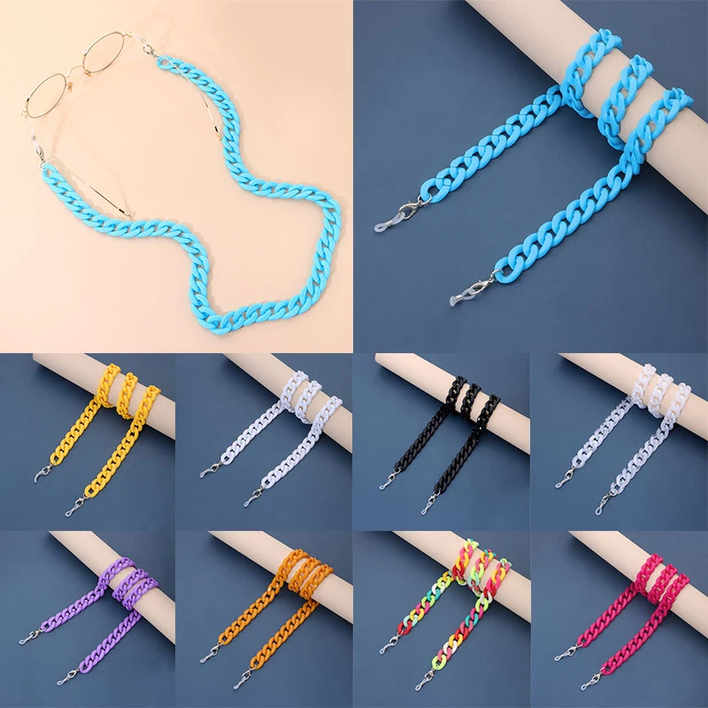 

Acrylic Glasses Chain Thick Glasses Chain Anti-lost Glasses Chain Glasses Rope Glasses Lanyard Acrylic Non-slip Hanging Neck