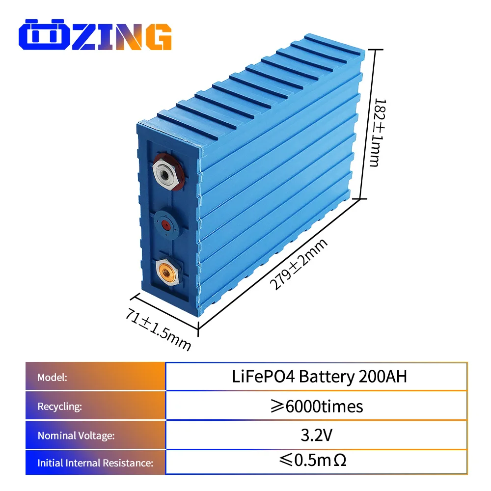 NEW 4/8/16/32PCS 3.2V Lifepo4 200AH Battery DIY High Capacity Rechargeable Batteries Pack For RV Golf Cart Cells EU US duty free