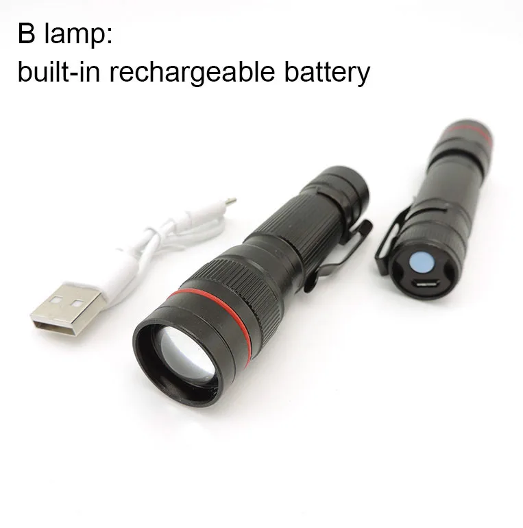 QvvCev Мини фонарик USB rechargeable