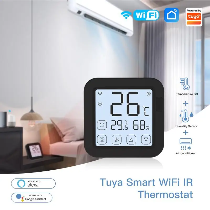 

Tuya Temperature And Humidity Sensor Timing Wireless T And H Remote Controller Diy Smart Home Wifi Ir Thermostat