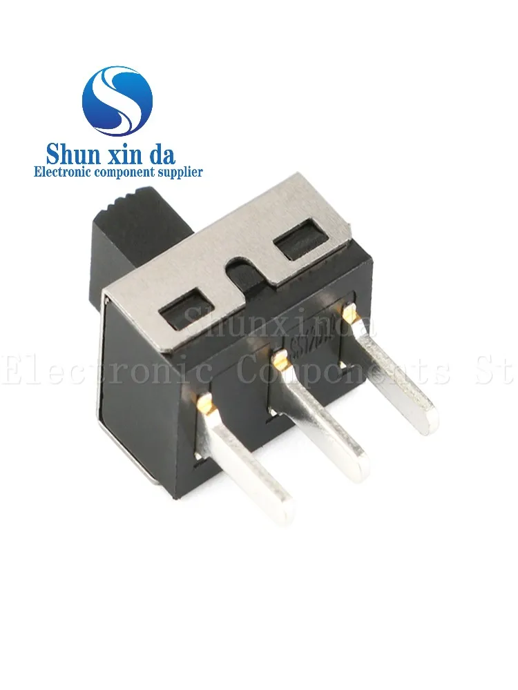 Переключатель SS12D10 SS12D11 10 шт./партия 3 контакта прямые ножки ручка 1P2T расстояние