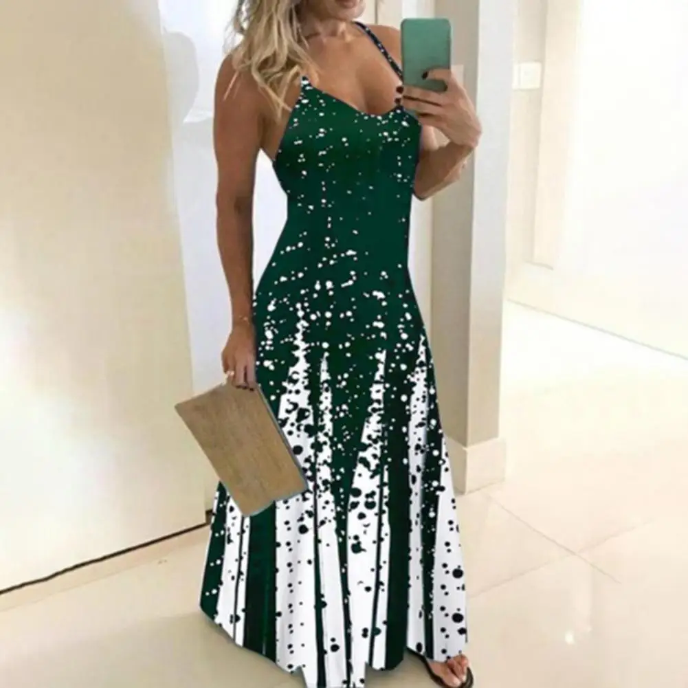 

Платье-макси, облегающее платье для девочек, платье-макси в горошек, сарафан