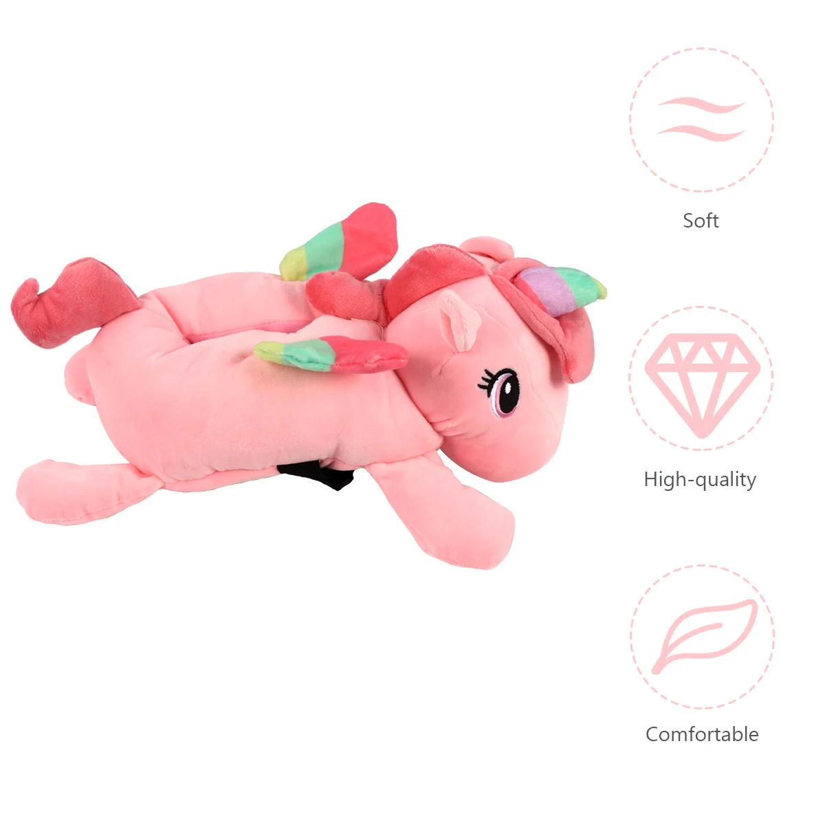 

1Pc Car Tissue Paper Box Lovely Unicorn Throw Seat Back Tissue Paper Box