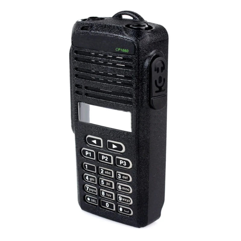 Walkie-talkie Shell with Key Switch Volume PTT Button Compatible with CP1660 EP350 Radio Handheld Walkie-talkie Shell