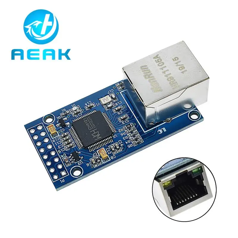 Последовательный порт CH9121 UART для сетевого модуля Ethernet, модуль передачи TTL, промышленный микроконтроллер STM32, TCP/IP 51, 3,3 В, 5 В