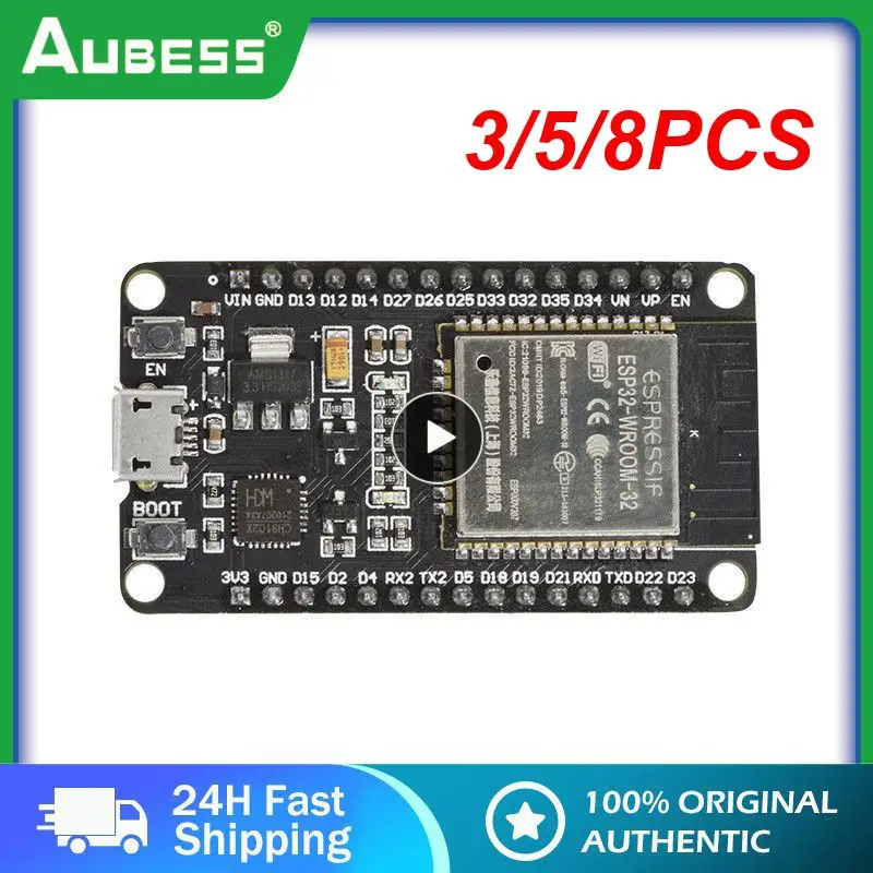 

3/5/8PCS 2.4ghz Rf Esp32 Supporting High Baud Rate Esp32 Development Board Safe Esp32 Esp-wroom-32 Ch9102x Dual Core