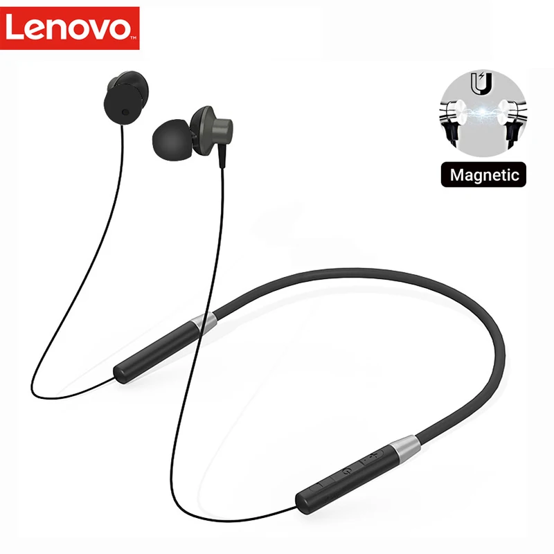 

Lenovo HE05 Bluetooth Earphones Wireless Earbuds Magnetic Neckband Earphone Waterproof Sport Headset with Mic Noise Cancelling