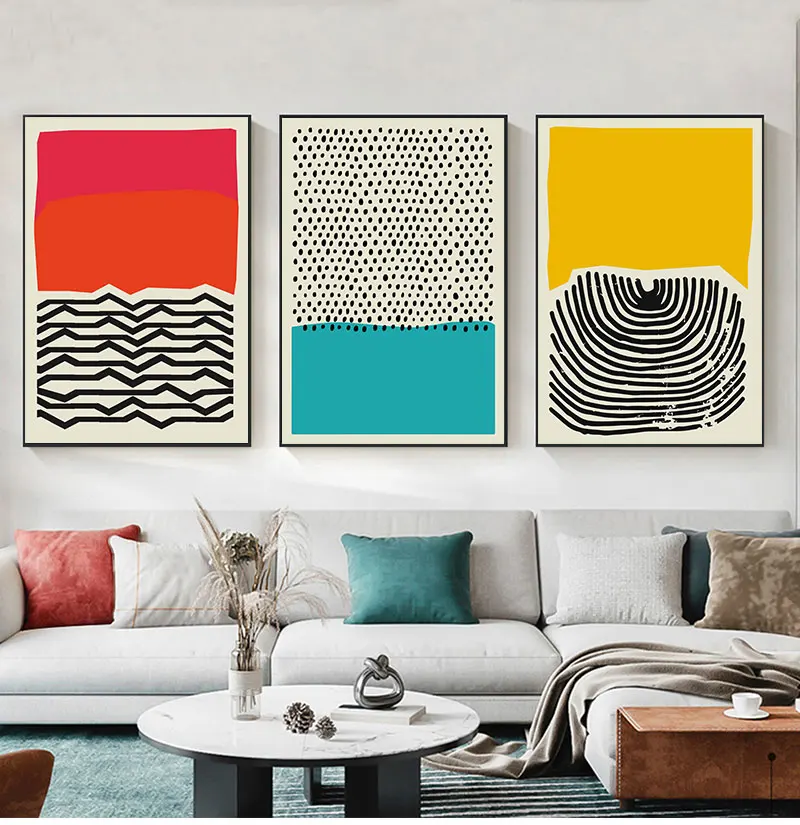 

Настенная живопись, холст, картина, Постер и печать, галерея, гостиная, домашний декор, современный разноцветный, красный, синий, абстрактный...