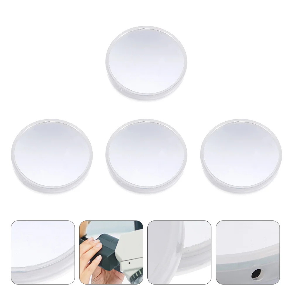 

4Pcs Durable Biological Microscope Reflector Accessories Microscope Reflecting Mirror
