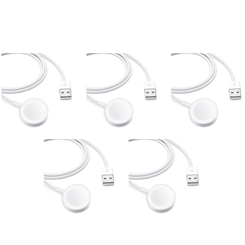

5X For Iwatch Charger Cable Fast Compatible With Apple Watch Series SE 7 6 5 4 3 2 1(3.3FT/1M)
