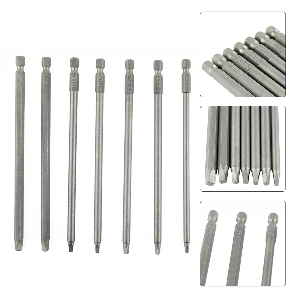 

Alloy Steel Screwdriver Bits Square Head Square Head 7× 150mm Air Drills Electric Drills For Electric Screwdrivers