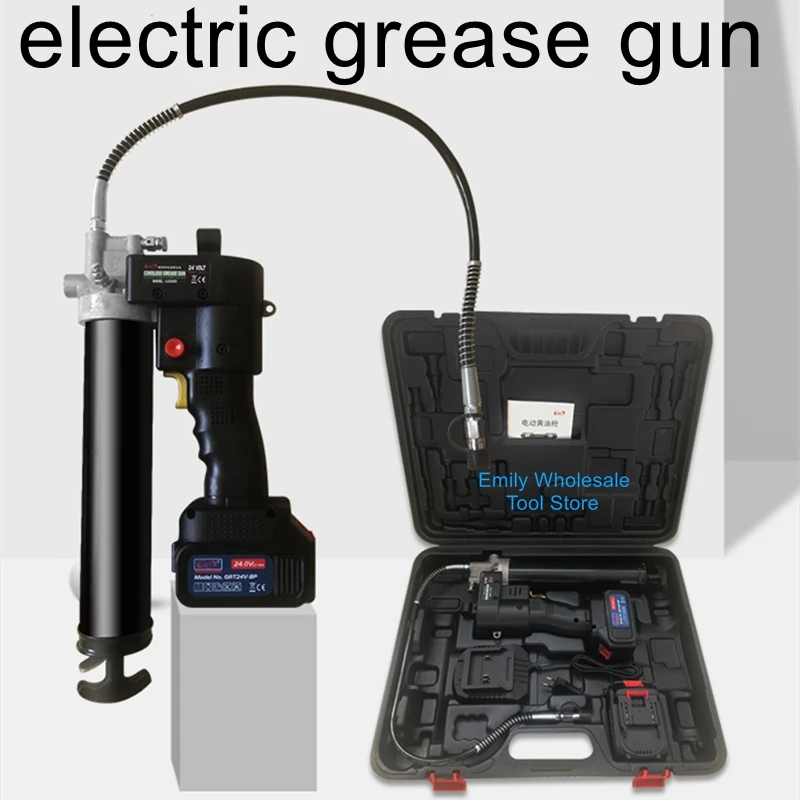 Enlarge Electric grease gun 24v rechargeable fully automatic high-voltage lithium battery for butter artifact digging machine