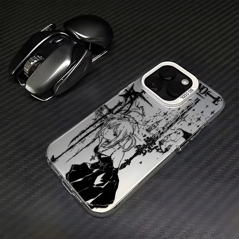 Фото Чехол для телефона Samsung Galaxy A17 A07 A16 A06 A35 A55 A25 A05S A15 A56 A54 A36 A34 A24 5G Matte Cover Luxury Clmj Death Note Misa №3
