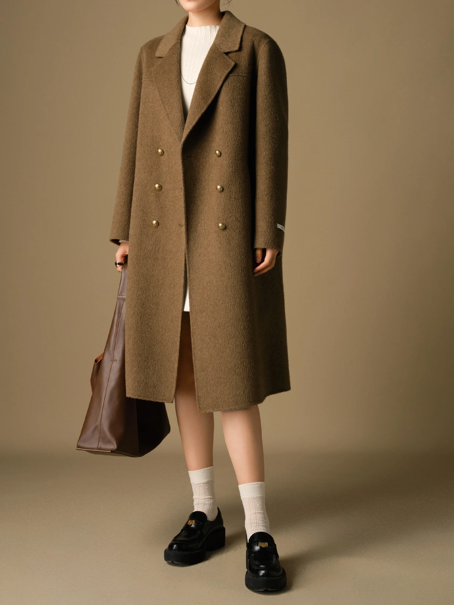 Женское шерстяное пальто DUSHU