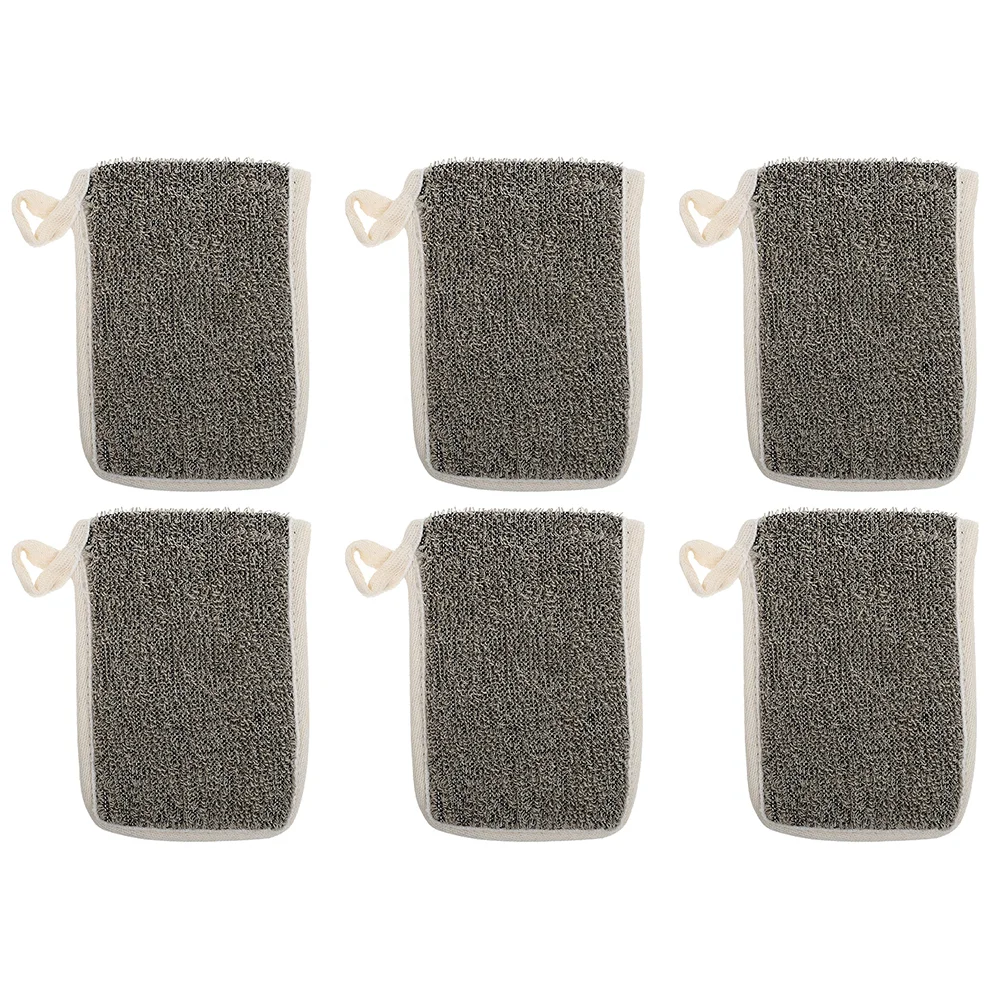 

6pcs Linen Made Soap Storage Bags Blister Mesh Bags Soap Pouches Bath Supplies