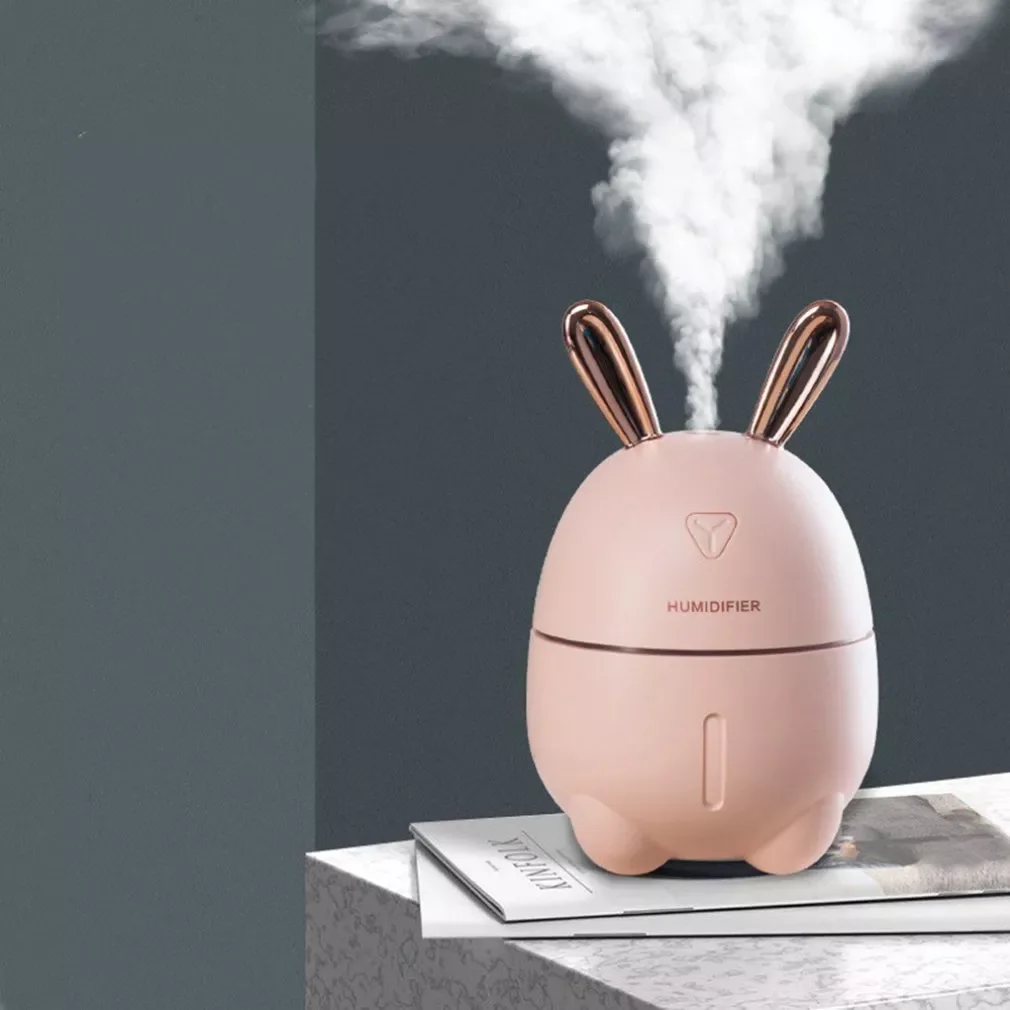 

Cute Rabbit Mini Humidifier Usb Home Mute Bedroom Small Desktop Air Spray Moisturizing Creative Cute Pet
