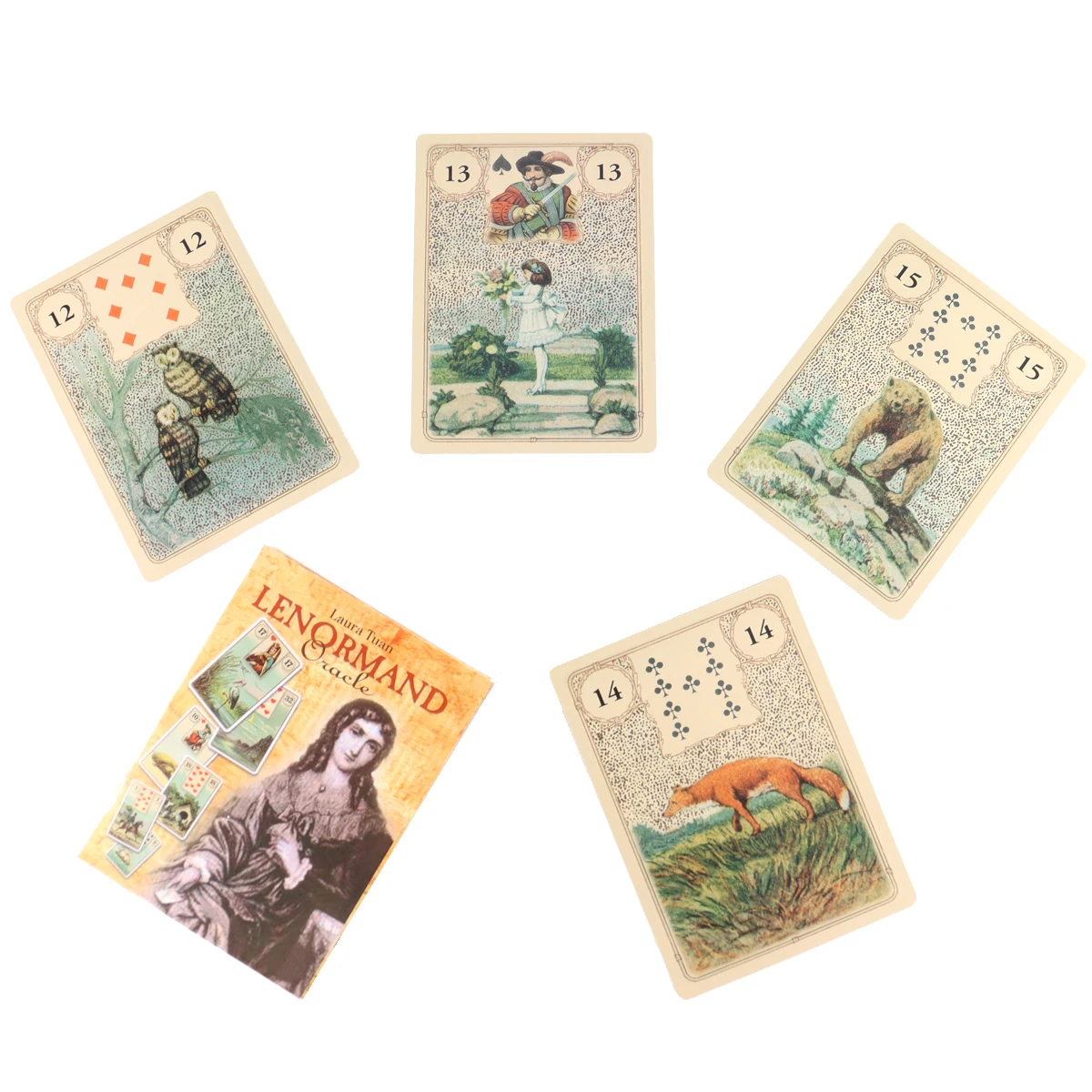 

Карты для настольных игр Laura Tuan Lenormand, настольная игра для настольных вечерние р, 36 шт.