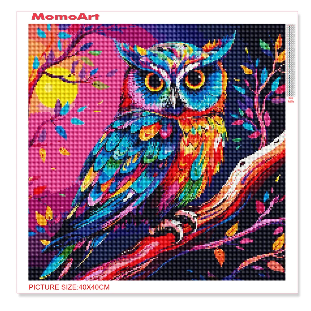 Набор для алмазной вышивки MomoArt в виде совы вышивка крестиком мозаика из