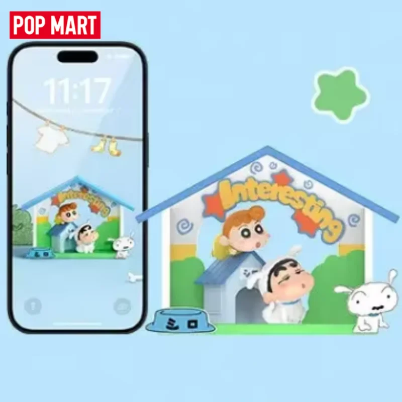 Фото POPMART Crayon ShinChan: Серия «Театр внутреннего ребенка» — Загадочная коробка, оригинальная слепая коробка, игрушки-сюрпризы, фигурки аниме, настольные украшения №1
