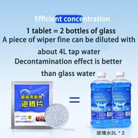 new 50pcs car windshield wiper glass washer auto solid cleaner compact effervescent tablets window repair universal accessories
