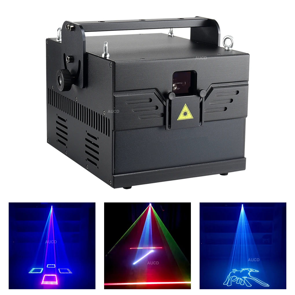 

Pro 30-40Kpps 15W-20W RGB FullColor Laser Animation Scan Effect Projector Lights ILDA DMX Bar Disco DJ Party Show Stage Lighting