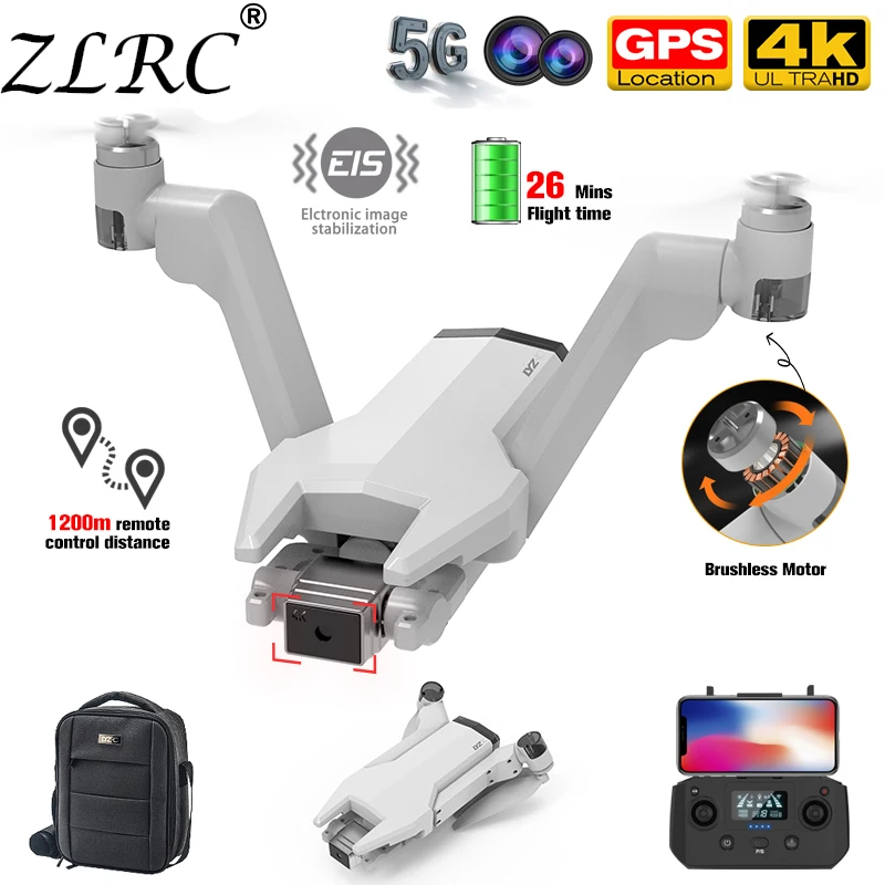 Дрон ZLRC с камерой 6K 4K GPS 2 оси карданный подвес |