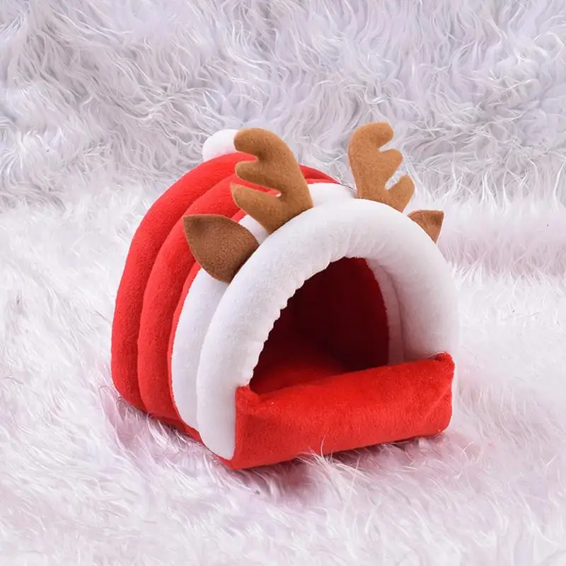 Рождественский хомяк Мягкая теплая кровать Животное Мыши Зимнее теплое гнездо