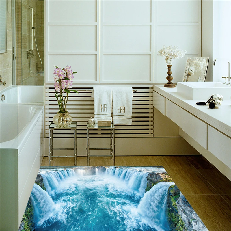 Новинка 3D Наклейка на стену с изображением водопада окно домашний декор гостиная