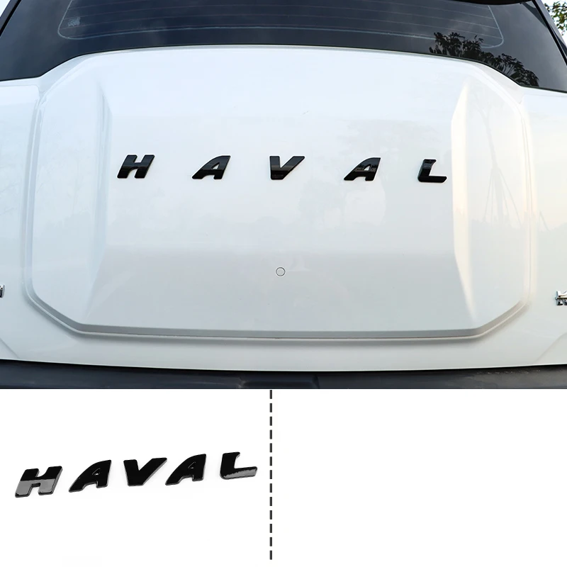 

Для Haval H3 2024 2025 автомобильный Стайлинг, передняя решетка, черный логотип, узор из углеродного волокна, внешний вид, задний логотип, аксессуары