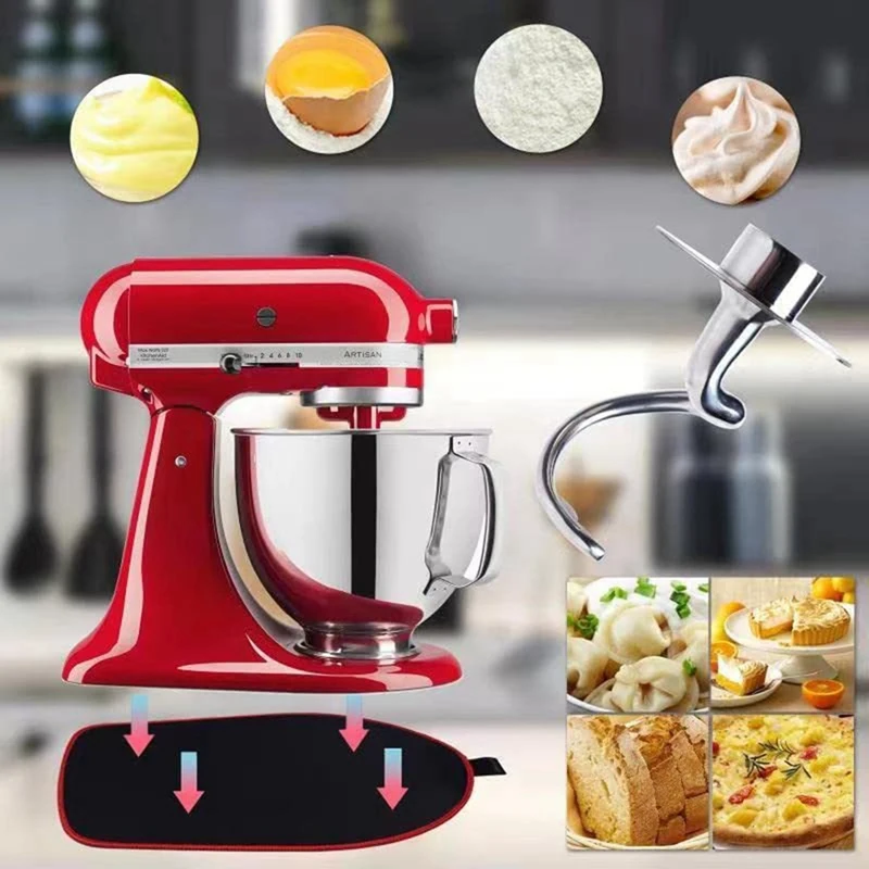 Спиральный крючок для теста из нержавеющей стали деталей миксера Kitchenaid подходит