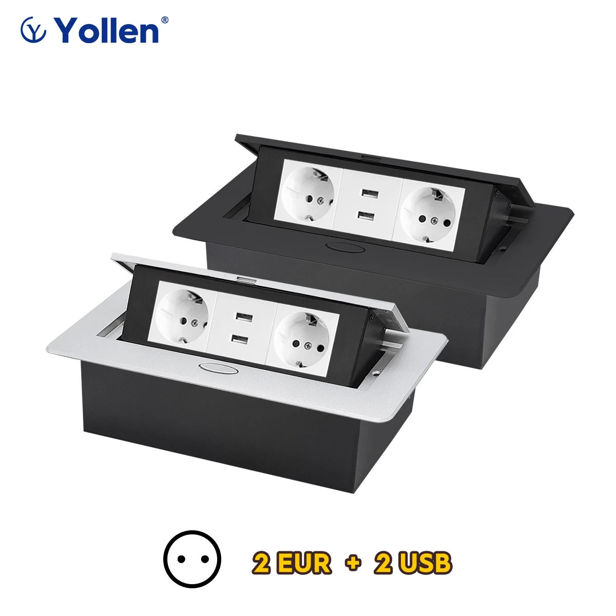 metal al panel 45module eu standard hidden type table socket usb c office home kitchen accessories cabinet desktop network white free global shipping