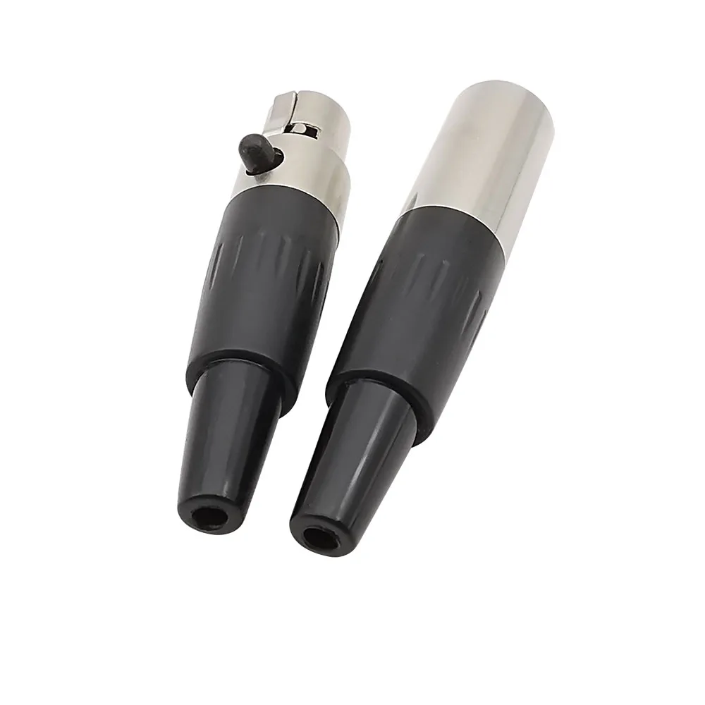 1 пара мини XLR 3/4/5/6 контактный штекер женский аудио разъем для микрофона разъемы