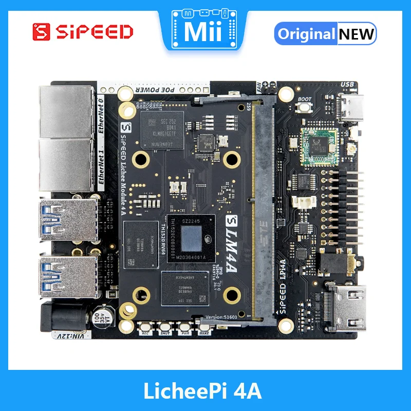 Sipeed LicheePi 4A Risc-V TH1520 Linux SBC макетная плата