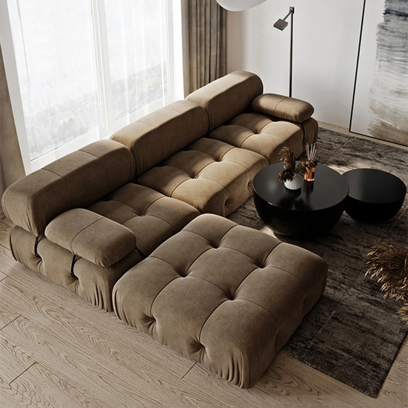 

Fabric Sofa Nordic Simple Modern Luxury Living Room Tofu Cube Creative Combination Designer Sofa Prefabricated House