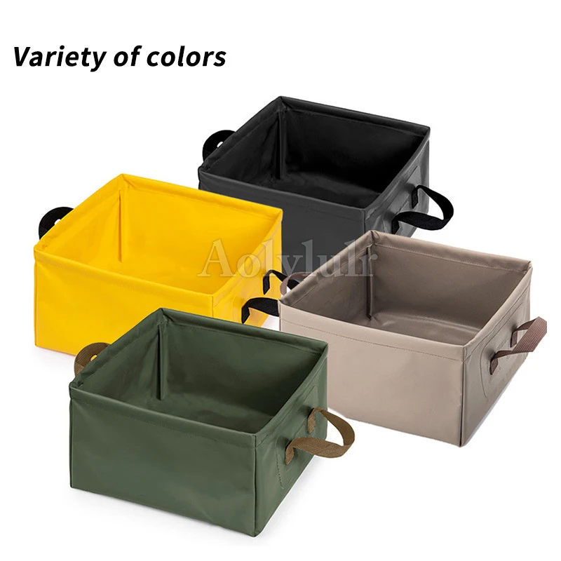 

13L Collapsible Wash Basin Foot Washbasin Travel Fishing Hiking Outdoor Camping Portable Folding Bucket Water Container