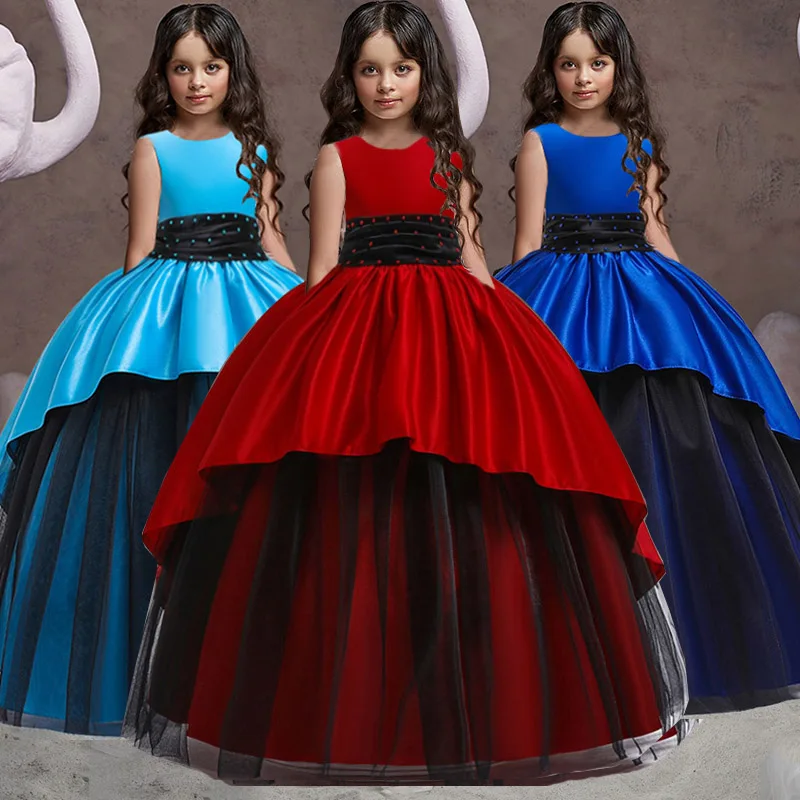 

Kids Princess Clothes For Girls Clothing Flower Party Elegant Wedding Dress For Girl Dress 3 4 6 8 10 12 13 14 Years Vestidos
