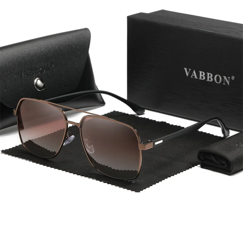 Мужские Поляризационные Солнцезащитные Очки VABBON С Защитой UV400 Стиль Авиатора