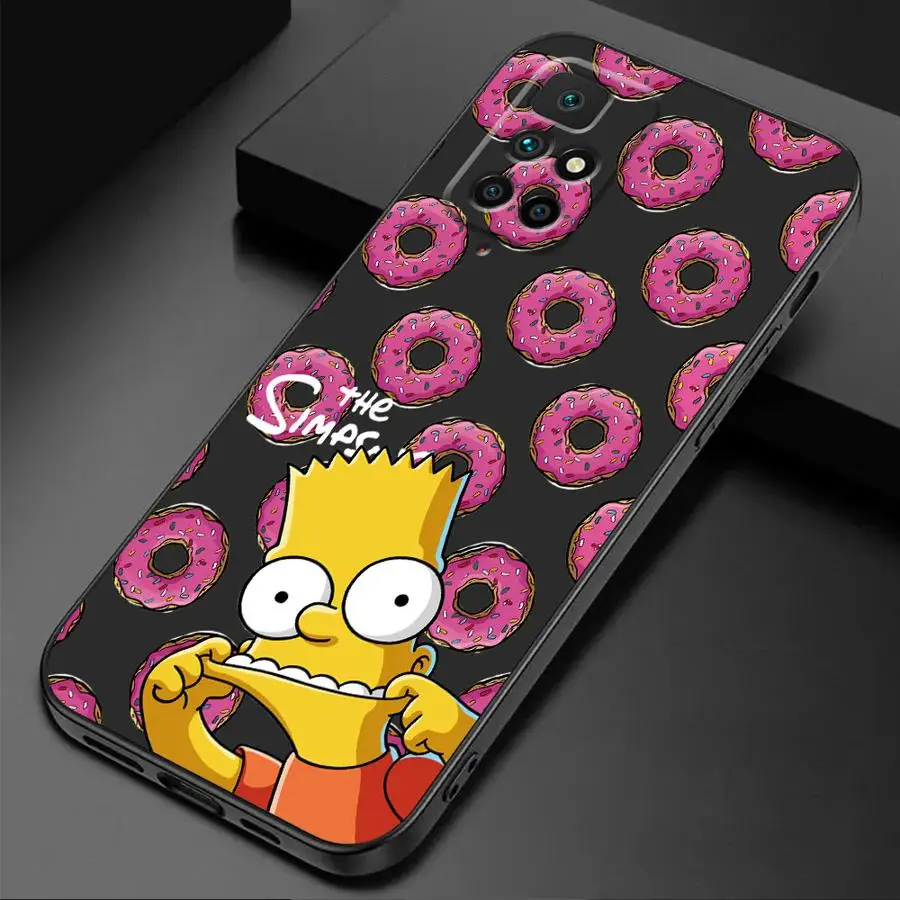 Disney Fun Simpson Cover Phone Case for Redmi Note 11 Pro 9 8 7 10S 12S 9S 11S 10 12 9T 8T 13 TPU Soft