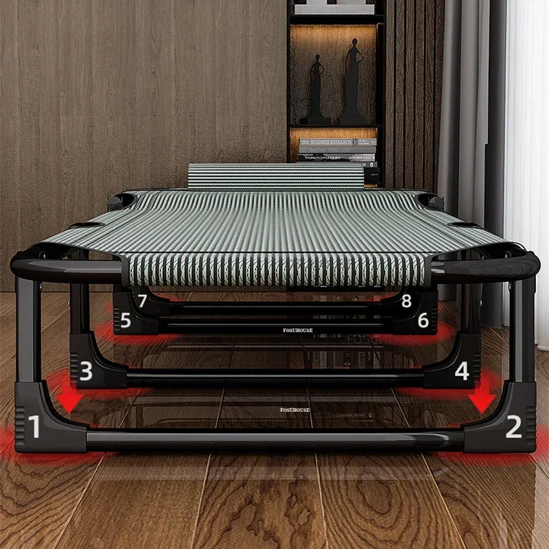 Простая современная тканевая раскладная кровать для мебели спальни портативный