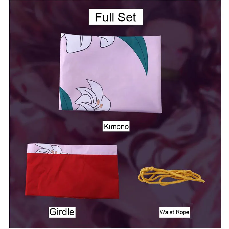 Костюм-кимоно для косплея камадо незуко унисекс с принтом |