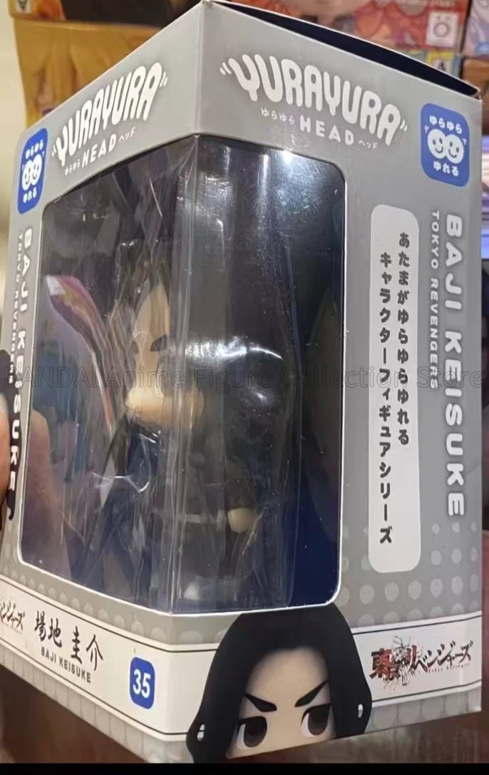 Фото В наличии Оригинальная фигурка-бобблхед PLEX YURAYURA HEAD Tokyo Revengers Баджи Кейсуке в стиле чиби, украшение, подарок на день рождения. №3