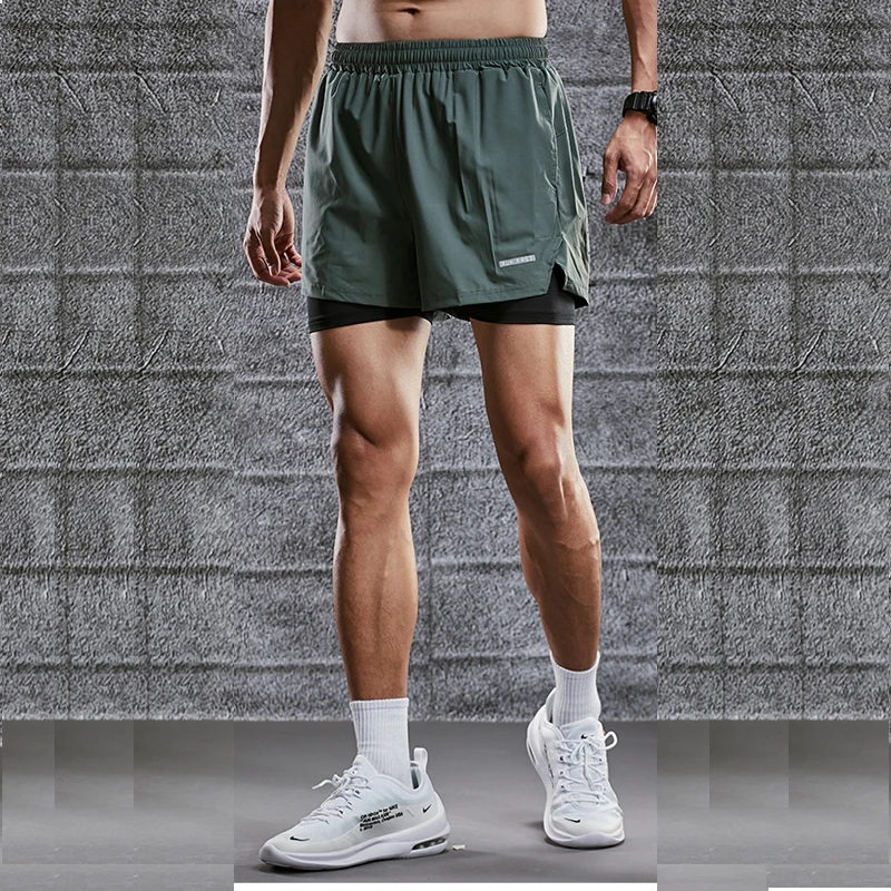 Fitness Running Sports With zipper Shorts Men's Quick-drying Summer Thin Loose Running Basketball Gym Training Casual Pants