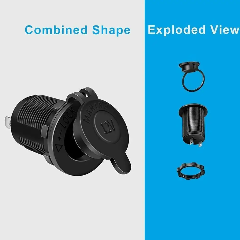 Розетка для автомобильного прикуривателя 12 В 24 в адаптер штепсельная Вилка